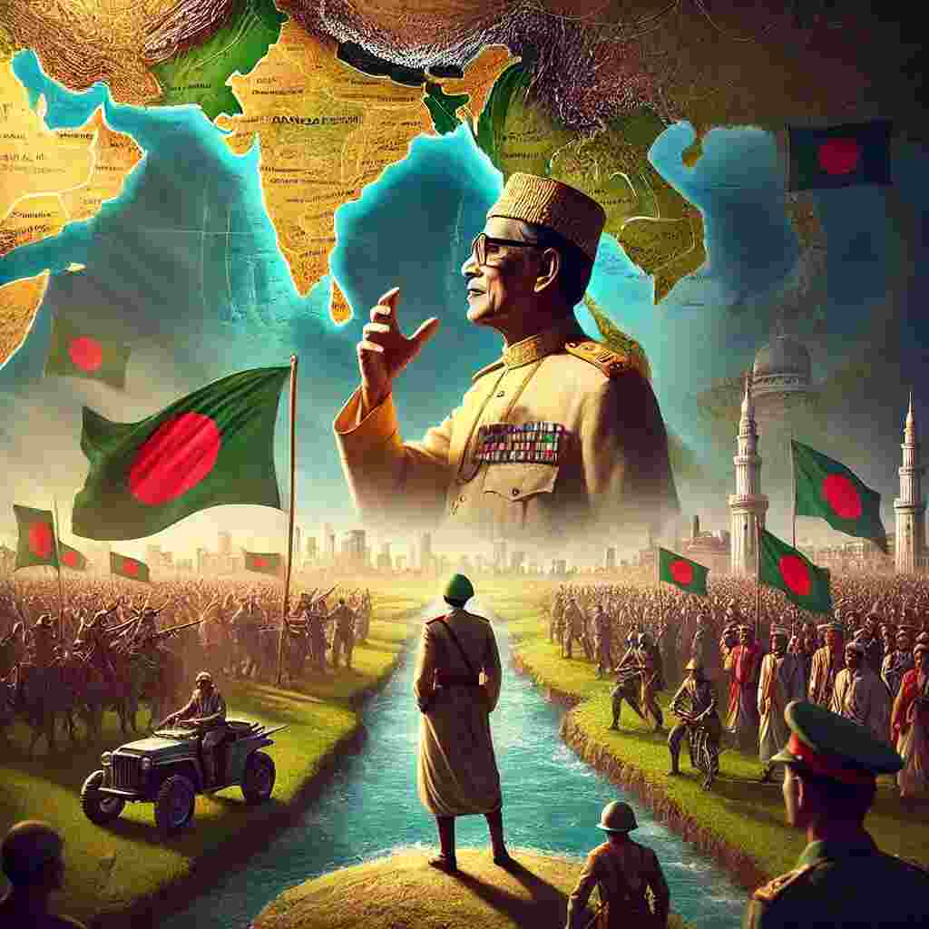 Sheikh Mujibur Rahman and the Indian government announced that East Pakistan had now become an independent country called Bangladesh.