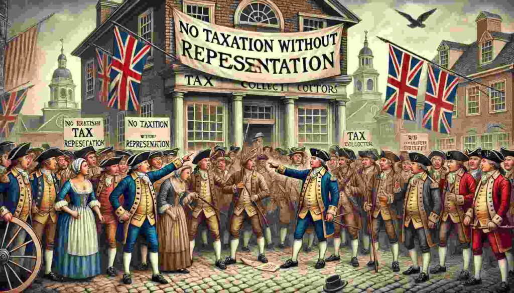 “No Taxation Without Representation.”
