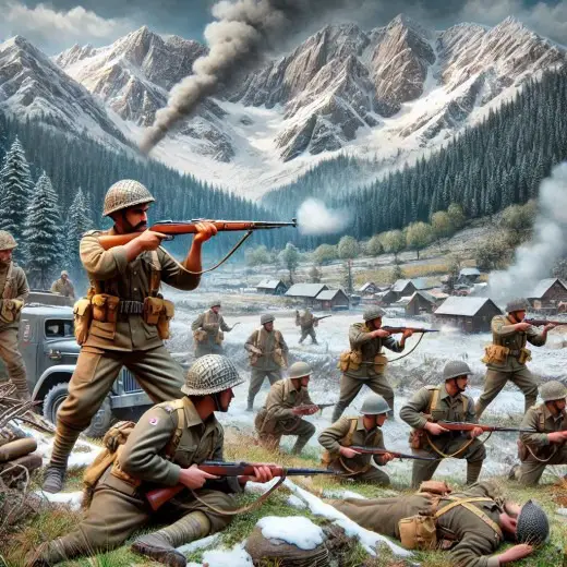 This picture shows the war between Pakistan and India