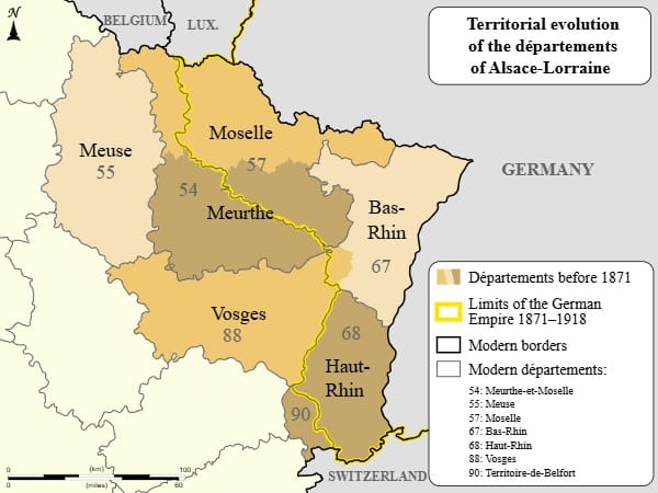  Alsace-Lorraine map