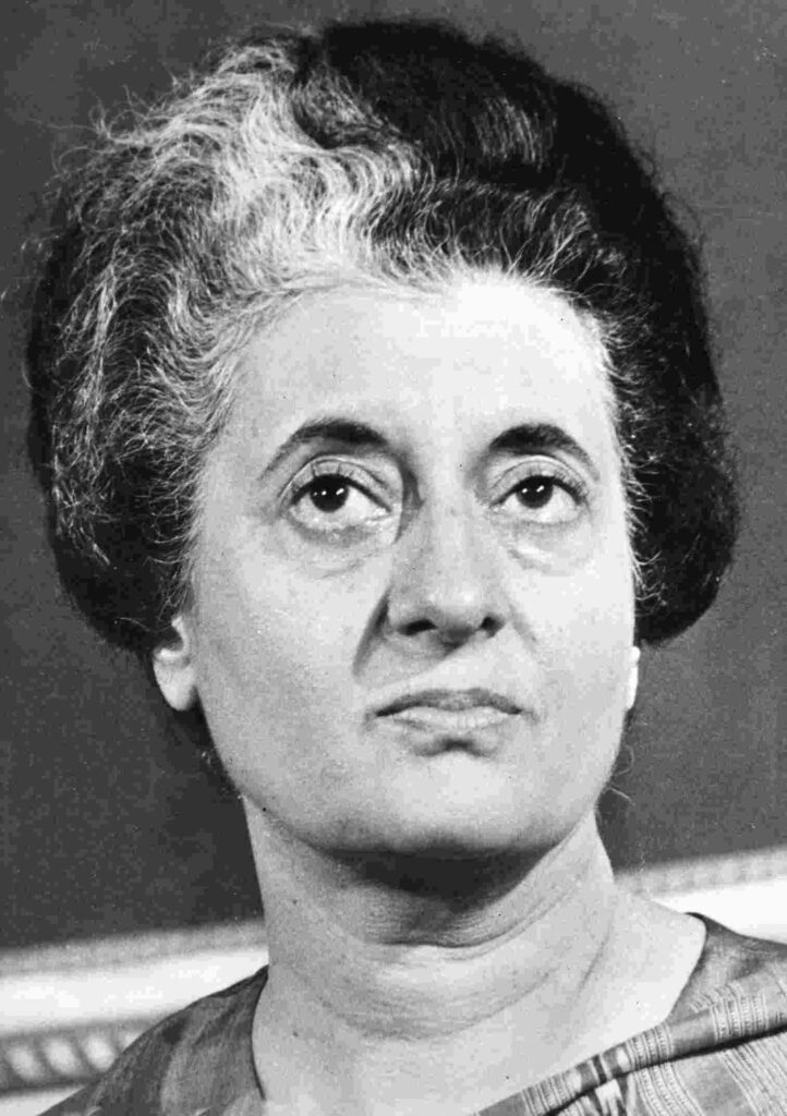 Indian Prime Minister Indira Gandhi